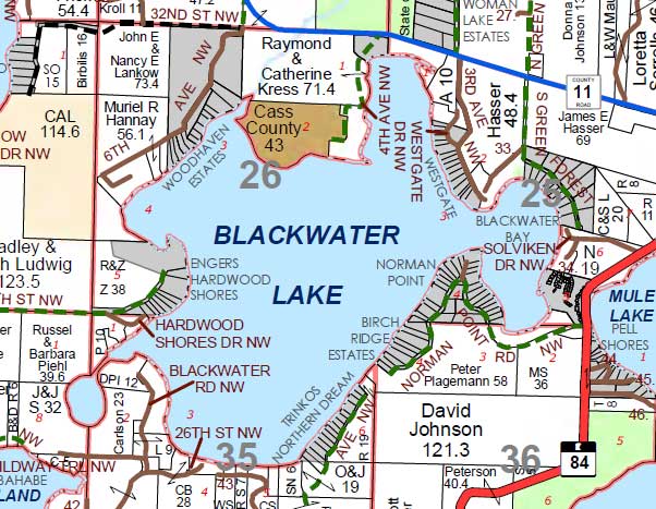 Blackwater Lake Parcel Map